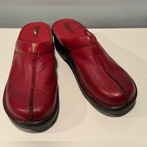 Born Red Leather Mules